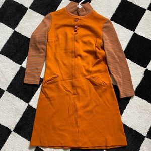 Vintage burnt orange dress